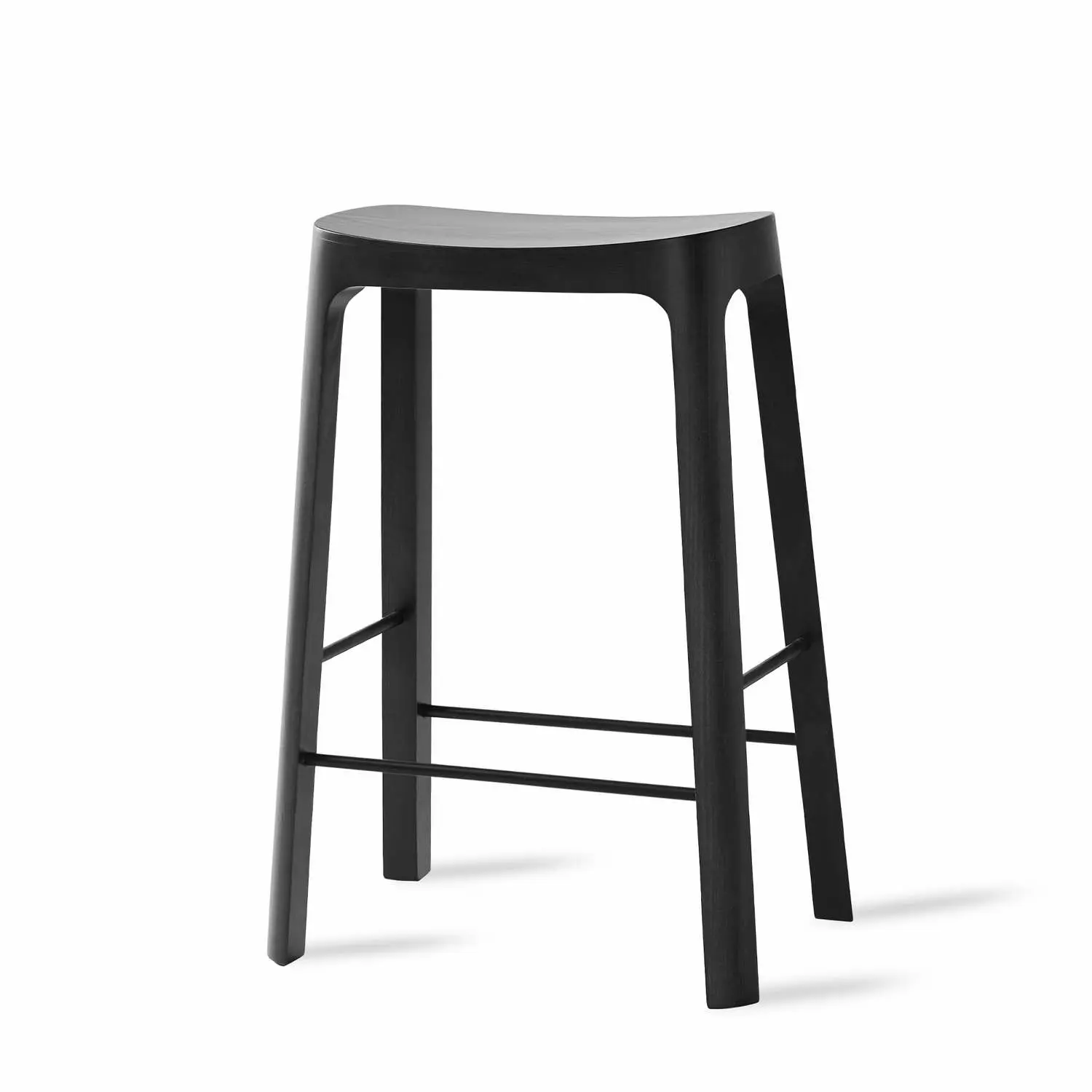 Please Wait Seated Crofton Skammel Sort Fyrtræ Sh65