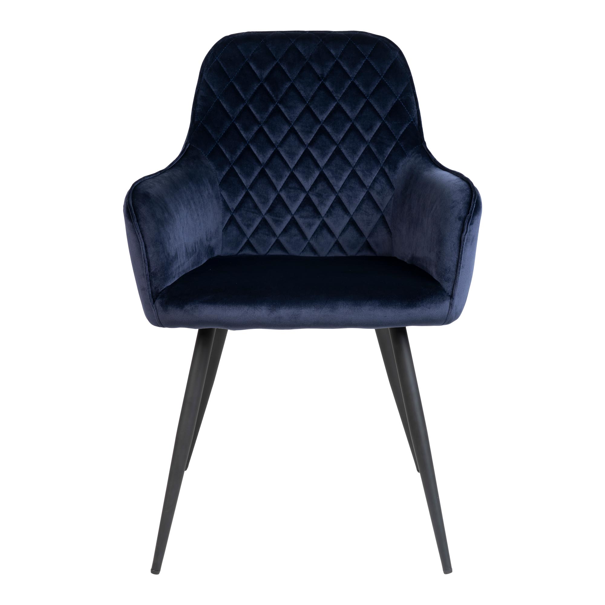 Billede af House Nordic Harbo Spisebordsstol - blå velour 87