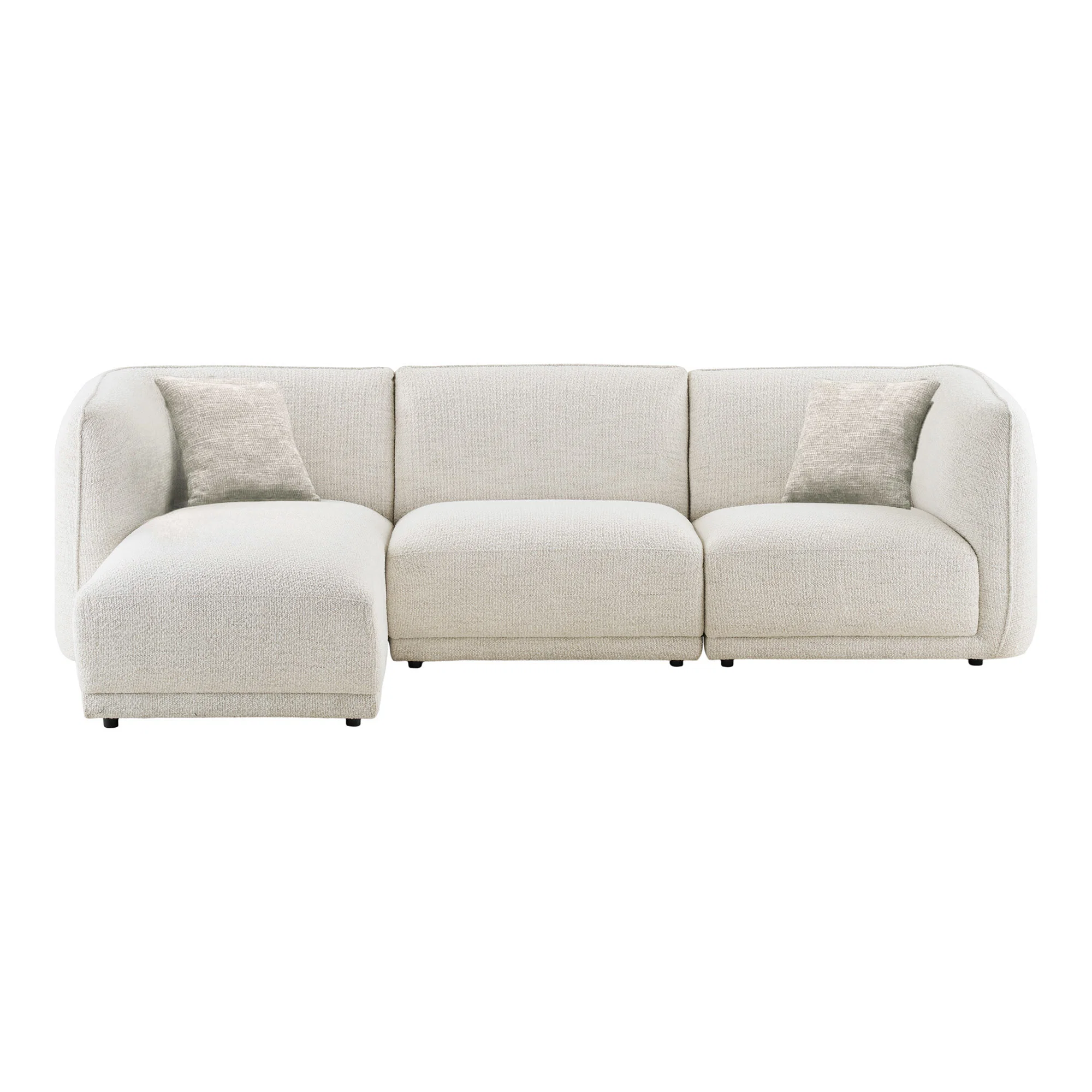 HOUSE NORDIC NOOR LOUNGESOFA VENSTRESTILLET 2 PUDER HVID - 276