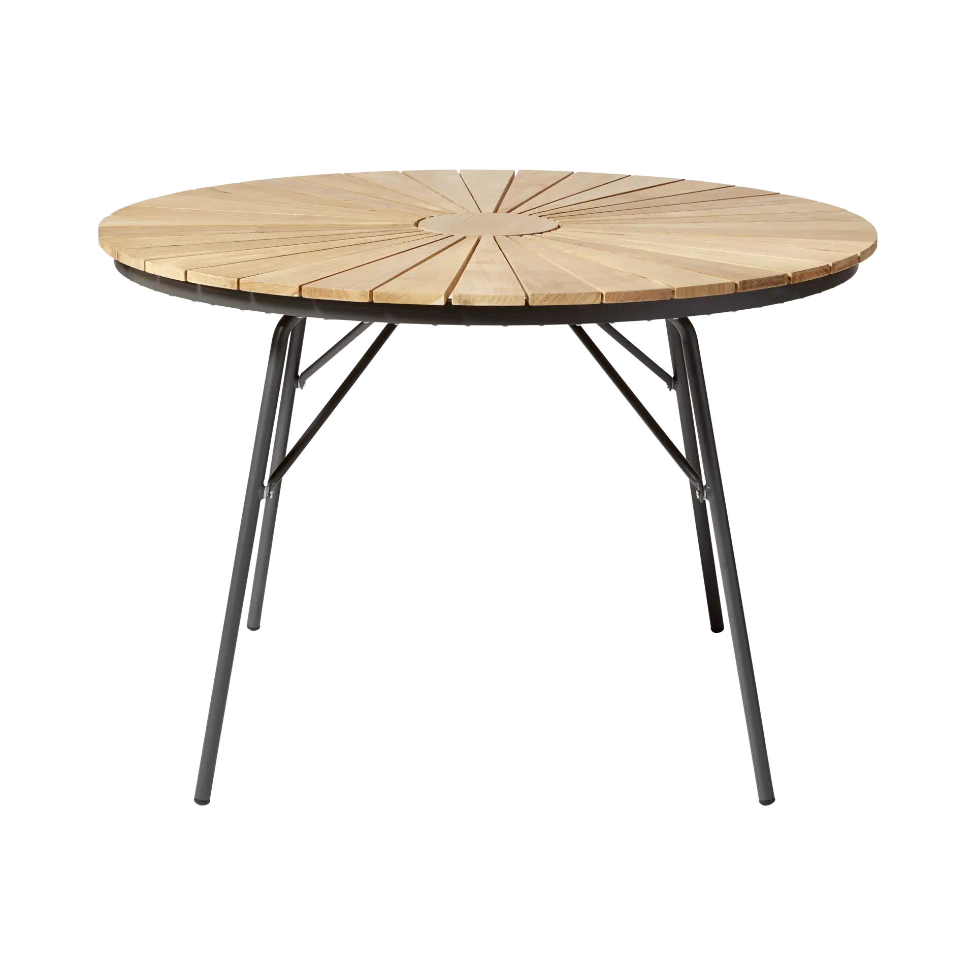 Cinas, Hard & Ellen 110 cm havebord antracit/teaktræ
