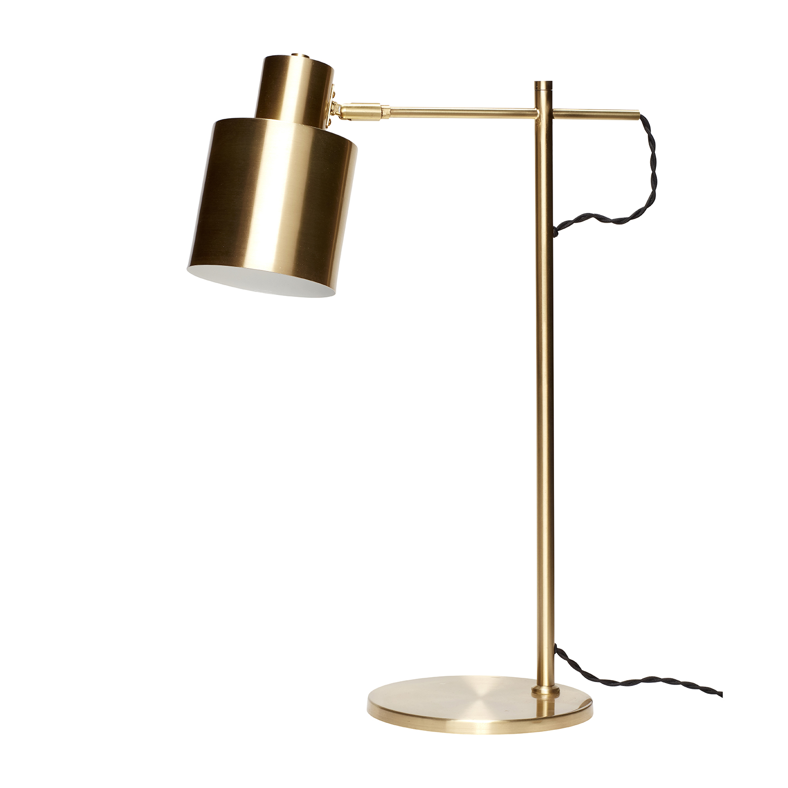 Hübsch Bordlampe i messing