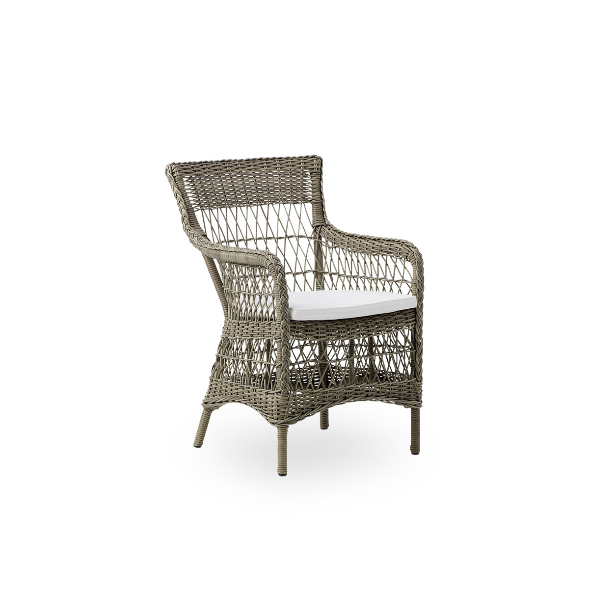 12: Sika Design Marie Exterior stol m/ armlæn inkl hynde - antik - 87
