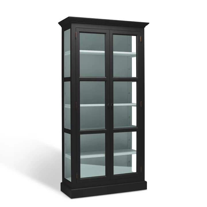 LIVINGOODIES LILLE VITRINSKAB CARLINGTON ORIGINAL SORT/GRØN - 145