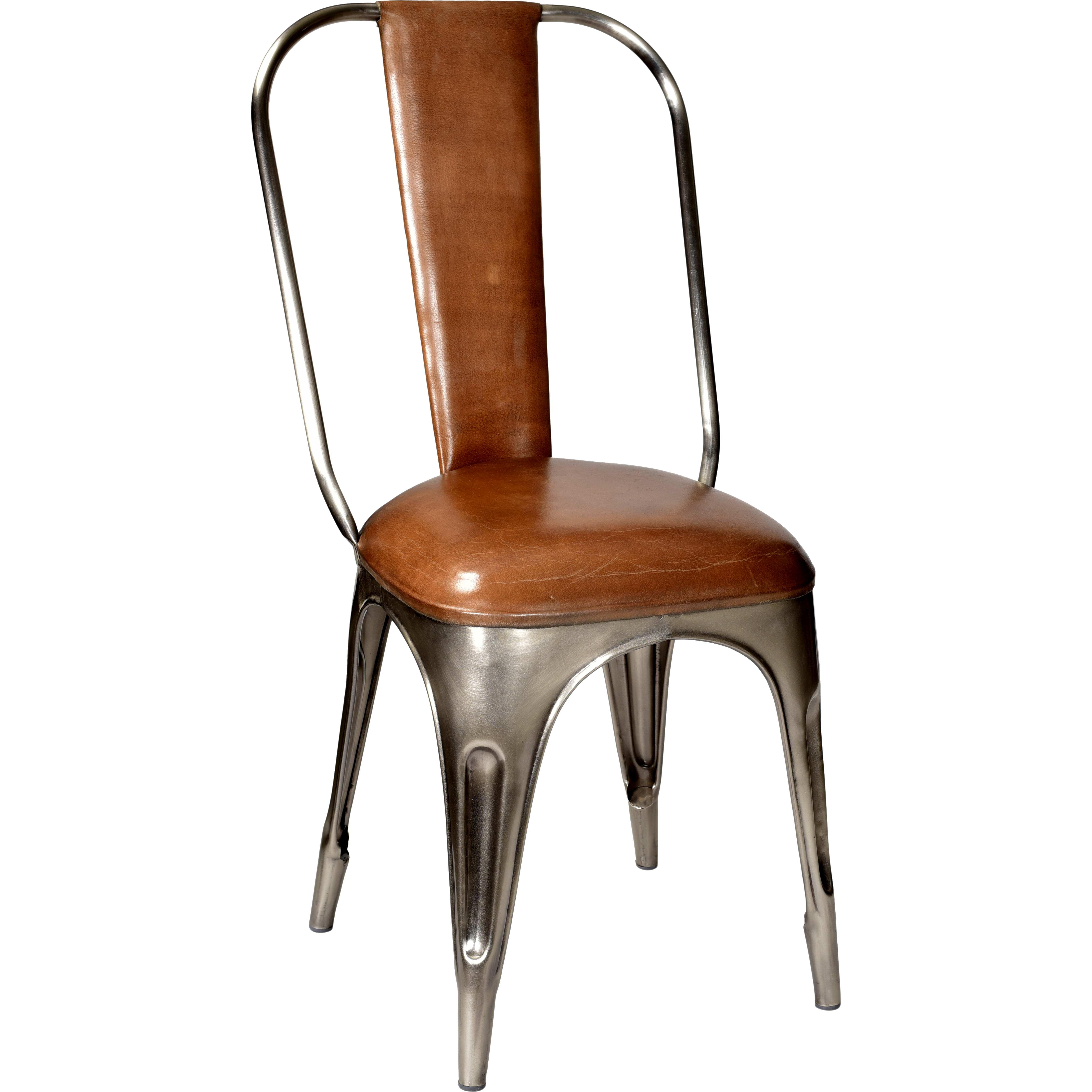 13: Trademark Living Polstret stol - shiny/brun 50