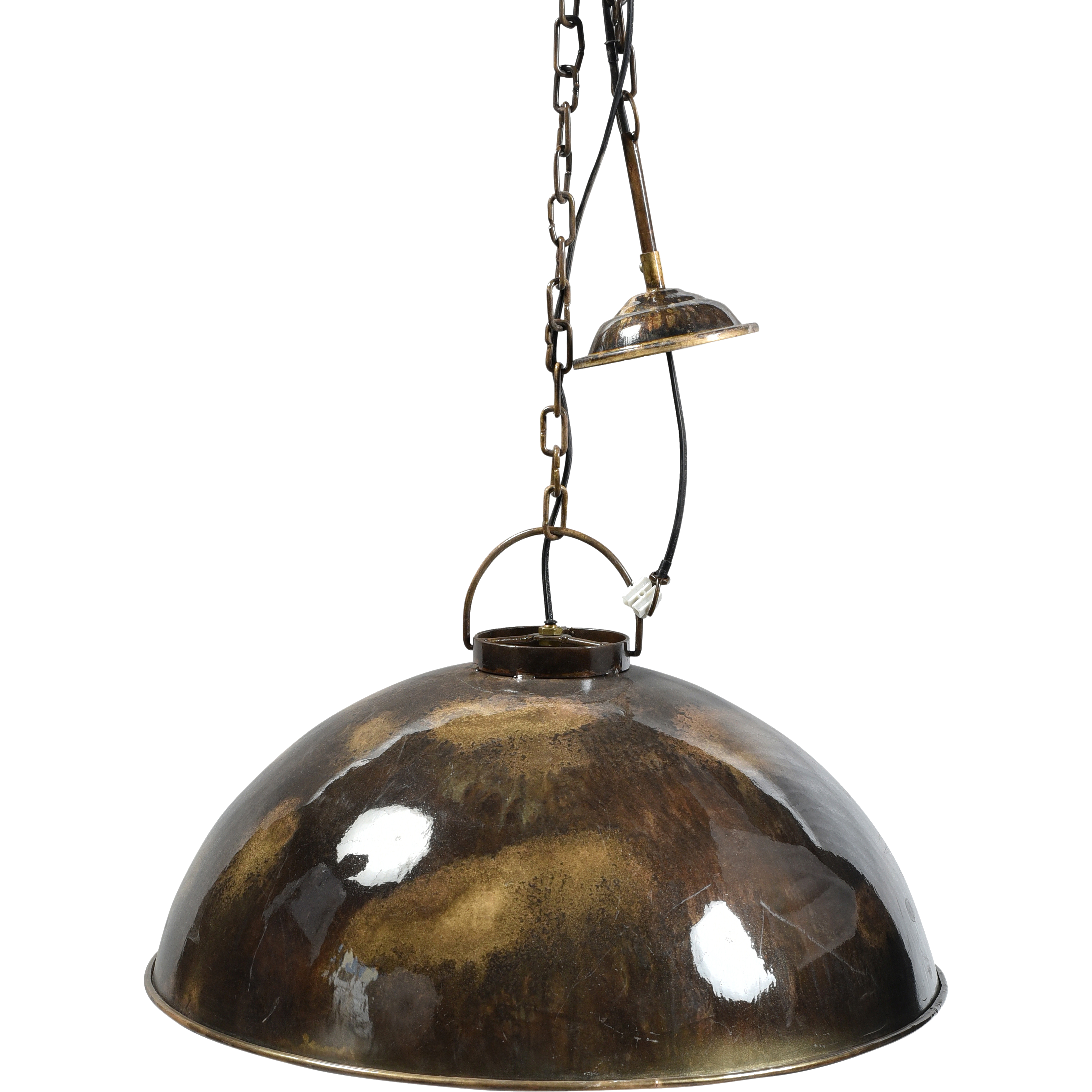 5: Trademark Living Loftlampe i fabriksstil - metal marmorering