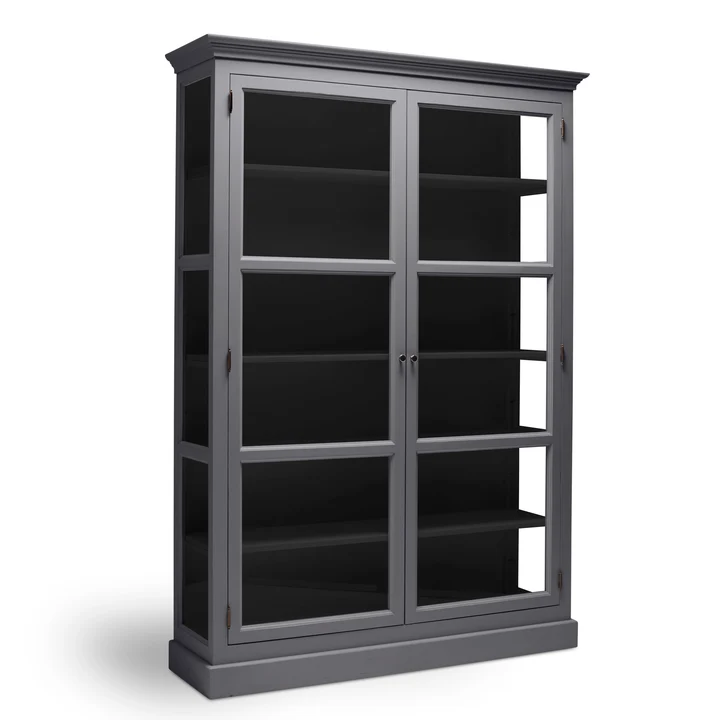 LIVINGOODIES VITRINSKAB CARLINGTON STOR BLGR/SORT - 145