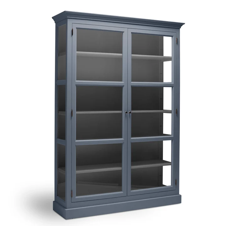 LIVINGOODIES HJ VITRINSKAB CARLINGTON STOR BL/MRKEGR - 145