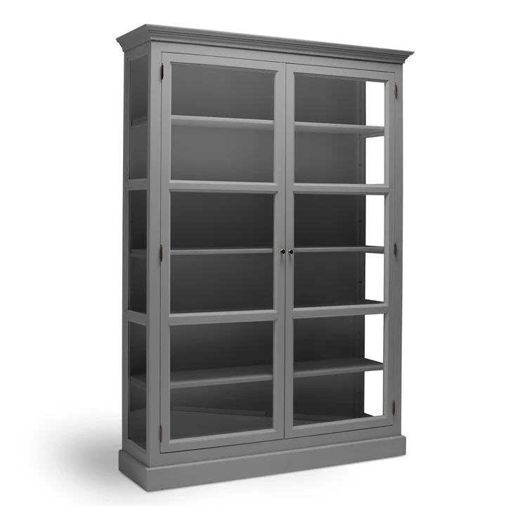 LIVINGOODIES VITRINSKAB CARLINGTON STOR GR/MRKEGR - 145