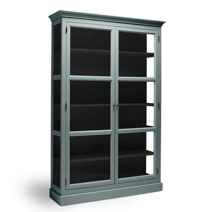 LIVINGOODIES HØJ VITRINSKAB CARLINGTON MEDIUM GRØN/SORT - 120