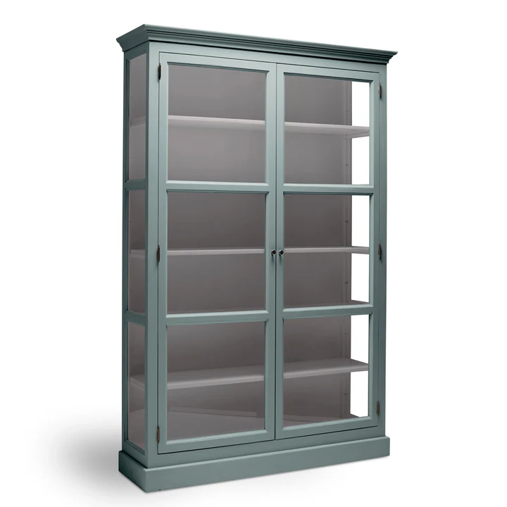 LIVINGOODIES HJ VITRINSKAB CARLINGTON MEDIUM GRN/GRBRUN - 120