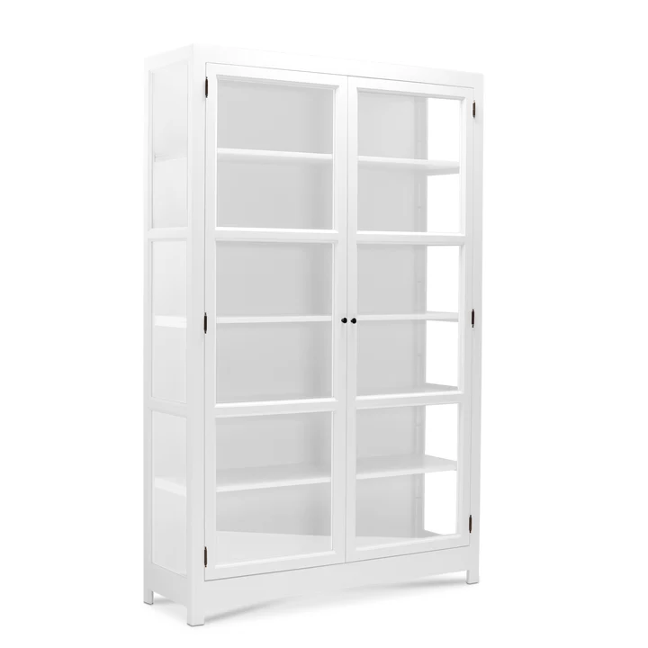 LIVINGOODIES VITRINSKAB CARLINGTON MELLEM HVID - 100