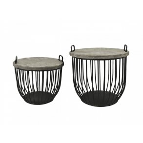 CHIC ANTIQUE SOFABORDE M/TRLG SORT - 57