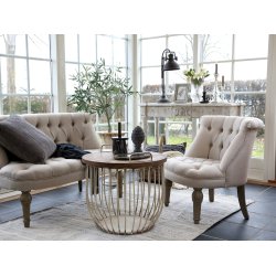 CHIC ANTIQUE SOFABORD M/TRLG HVID - 57