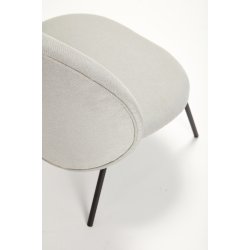 HBSCH GATHER LOUNGESTOL M/METALBEN GR/SORT - 76