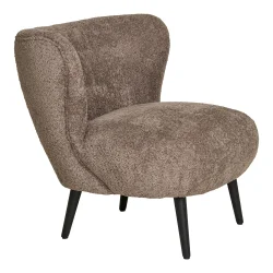 HOUSE NORDIC COVELO LOUNGESTOL - BOUCL�/BRUN/SORT - 70