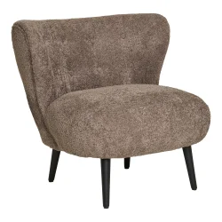 HOUSE NORDIC COVELO LOUNGESTOL - BOUCL�/BRUN/SORT - 70