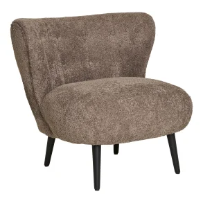 HOUSE NORDIC COVELO LOUNGESTOL - BOUCL�/BRUN/SORT - 70
