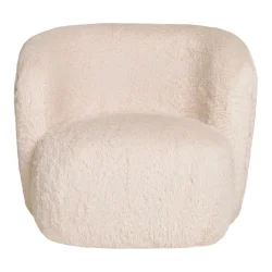 HOUSE NORDIC SETUBAL LOUNGESTOL IMITERET PELS OFF-WHITE - 88