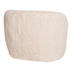 HOUSE NORDIC SETUBAL LOUNGESTOL IMITERET PELS OFF-WHITE - 88