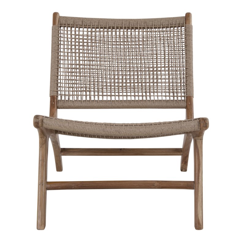 House Nordic Derby Stol - teaktr og polyrattan 80