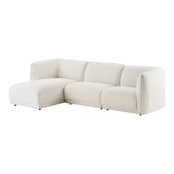 HOUSE NORDIC NOOR LOUNGESOFA VENSTRESTILLET 2 PUDER HVID - 276