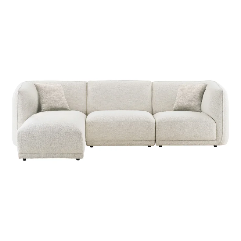 HOUSE NORDIC NOOR LOUNGESOFA VENSTRESTILLET 2 PUDER HVID - 276