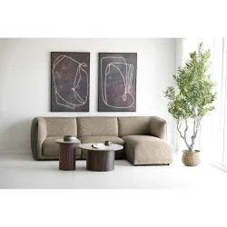 HOUSE NORDIC NOOR LOUNGESOFA 2 PUDER - 276