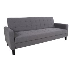 House Nordic Milton Sovesofa mrkegr med ben i birketr - 204
