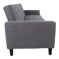 House Nordic Milton Sovesofa mrkegr med ben i birketr - 204