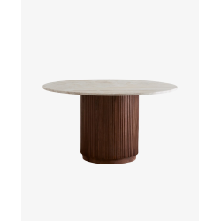 NORDAL ERIE SPISEBORD M�RK TR�/MARMOR - 140