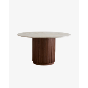 NORDAL ERIE SPISEBORD M�RK TR�/MARMOR - 140