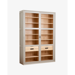 NORDAL VIVA VITRINESKAB GR�/NATUR - 210