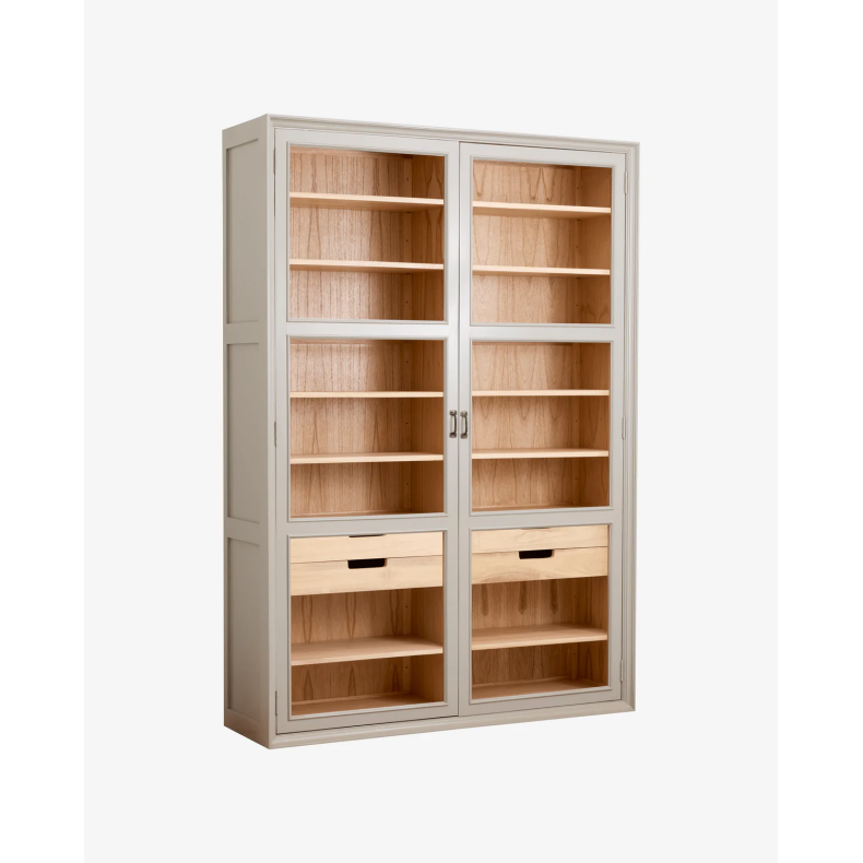 NORDAL VIVA VITRINESKAB GR�/NATUR - 210