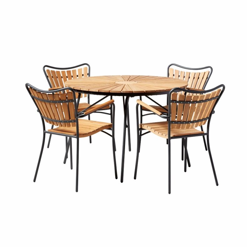 CINAS ORIGINAL ELLEN BORD/STOLE ST /ANTRACIT - TEAK -  110