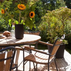 CINAS ORIGINAL ELLEN BORD/STOLE ST /ANTRACIT - TEAK -  110