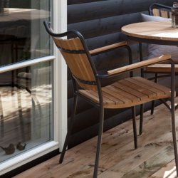 CINAS ORIGINAL ELLEN ANTRACIT ALUMINIUM/STOLE/BORD ST TEAK - 150