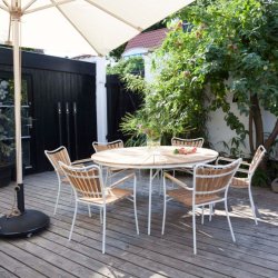 CINAS ORIGINAL ELLEN HVID ALUMINIUM/STOLE/BORD ST TEAK - 150