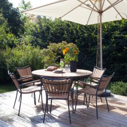 CINAS ORIGINAL ELLEN ANTRACIT ALUMINIUM/STOLE/BORD ST TEAK - 150