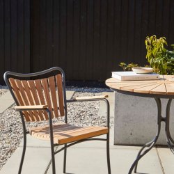 CINAS ORIGINAL ELLEN ANTRACIT ALUMINIUM/STOLE/BORD ST TEAK - 80