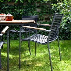 CINAS ORIGINAL ELLEN BORD/STOLE TEAK/MAT ANTRACIT - 130