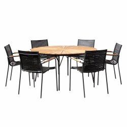 CINAS ORIGINAL ELLEN BORD/STOLE TEAK/MAT ANTRACIT - 150