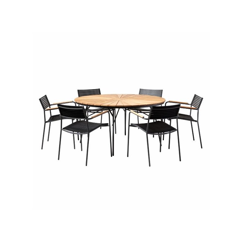 CINAS ORIGINAL ELLEN BORD/STOLE TEAK/MAT ANTRACIT - 150
