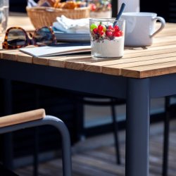 CINAS ORIGINAL MOOD EXTREME BORD/STOLE ALU/TEAK ANTRACIT - 208