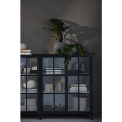 LENE BJERRE DEPOT VITRINESKAB SORT/HVID - 110