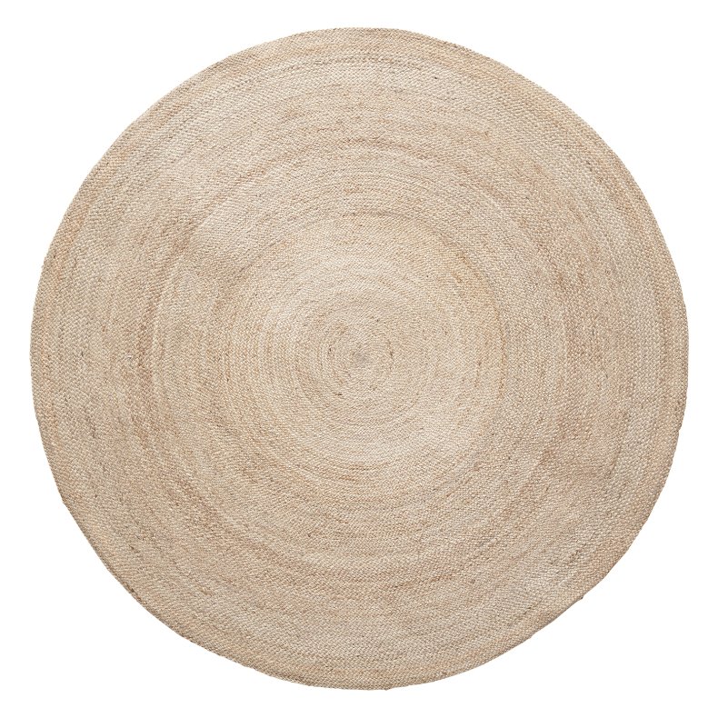 Hbsch Gulvtppe rund jute - natur 150