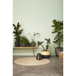 H�bsch Gulvt�ppe rund jute - natur 150