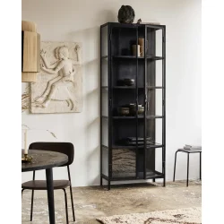 NORDAL PHOENIX VITRINESKAB SORT - 214