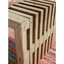 PLUS RUSTIK TRALLEBNK DESIGN DRIVTMMERFARVE - 138