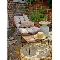 BLOOMINGVILLE BOEL LIGGESTOL M/TABURET METAL NATUR - 100