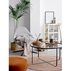 BLOOMINGVILLE HARPER SOFABORD GLAS SORT - 80